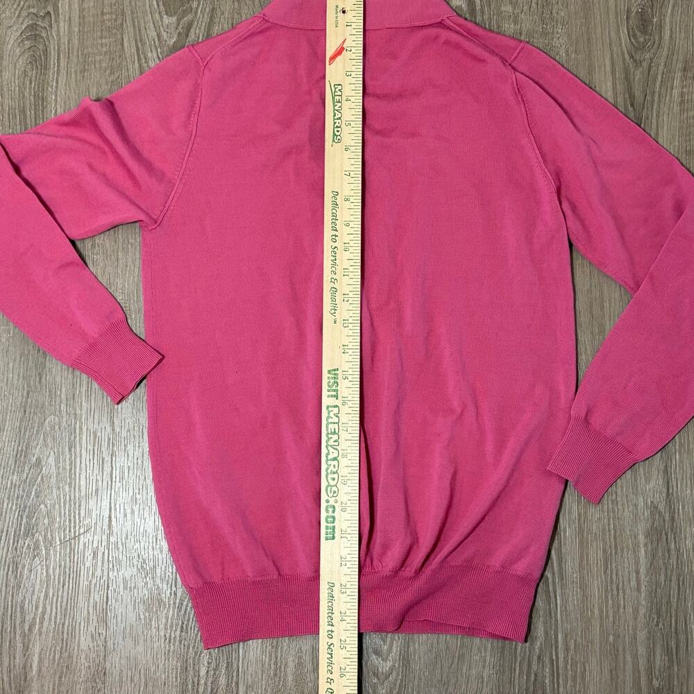 Kumikyoku Onward Kashiyama Hot Pink 100% Wool Cardigan Sweater, Japan Size 2 - Picture 8 of 10